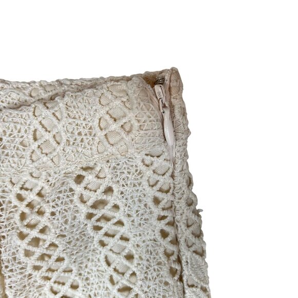 Lunik Crochet Lace Fringe Shorts Size S - Picture 4 of 6